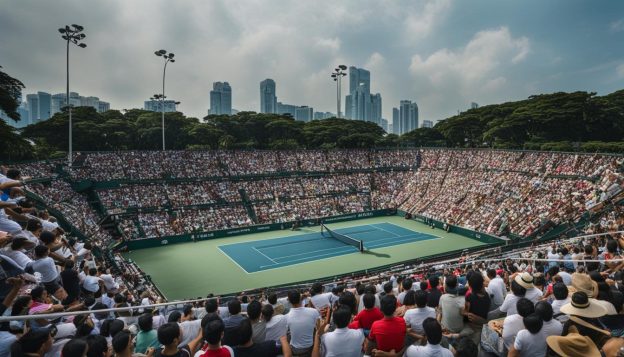 Tennis dengan Uang Asli di Singapura